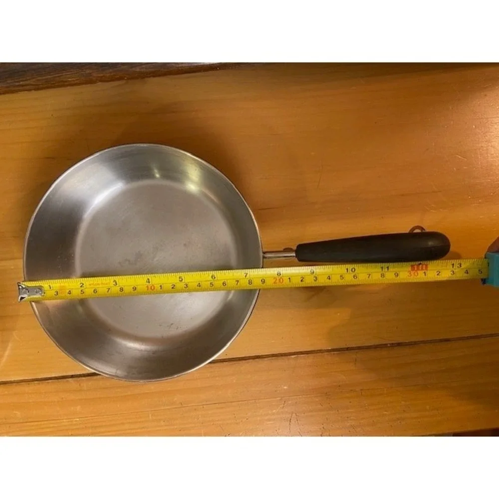 Revere Ware 7 Inch Skillet Copper Clad Bottom Stainless Steel Pan with Lid 91f